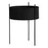 Jardinière sur pied large en métal noir 20litres - Woud