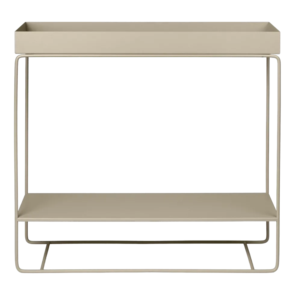 Jardinière sur pieds en métal beige - Ferm Living