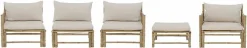 Korfu Module Pouf Nature Bambou - Bloomingville