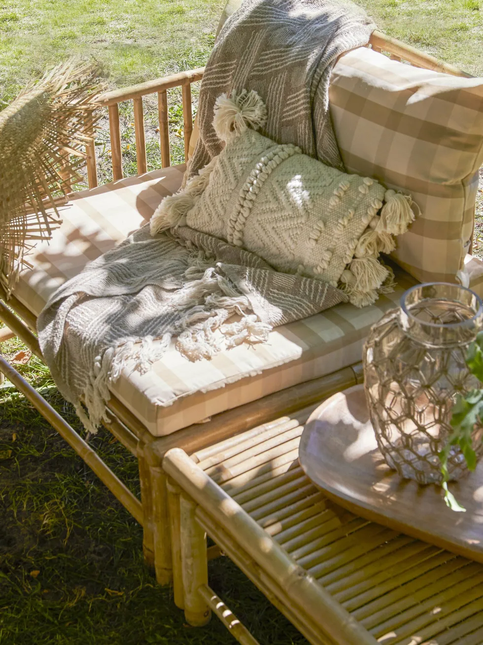 Korfu Module Pouf Nature Bambou - Bloomingville