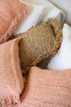 La housse de coussin Oh My Gee - Rose saumon - 35X100 - Bazar Bizar