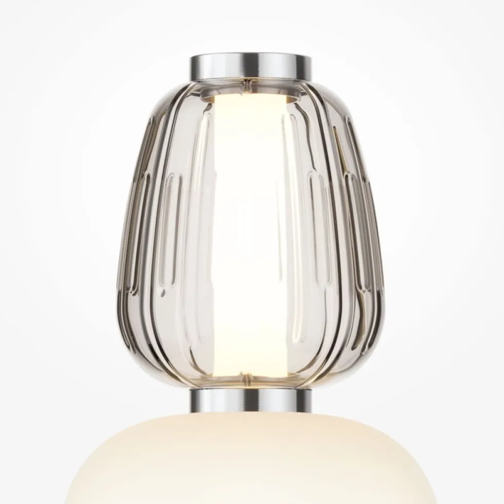 Lamapdaire en verre et métal chromé 165,5cm Pattern - Maytoni