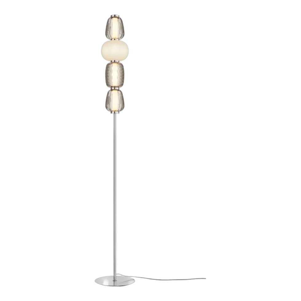 Lamapdaire en verre et métal chromé 165,5cm Pattern - Maytoni