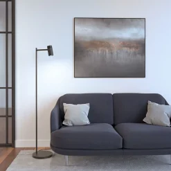 Lamapdaire modulable structure en métal noir 138cm Svart - Herstal