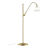 Lampadaire blanc base dorée en laiton 16 cm BL3 - Gubi