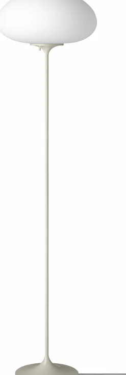 Lampadaire blanc base gris clair 150 cm Stemlite - Gubi