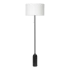 Lampadaire blanc base noir Gravity - Gubi