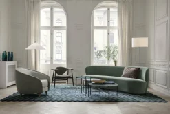 Lampadaire blanc base noir Gravity - Gubi