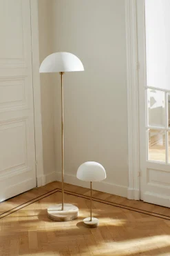 Lampadaire blanc en fer Suzette - Pomax
