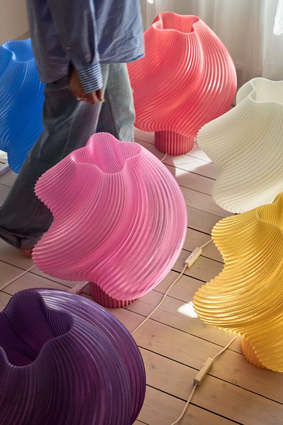 Lampadaire blueberry sorbet 63cm Soft serve mega - Crème Atelier