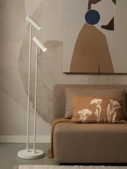 Lampadaire 2 bras en fer blanc 162cm Havana - It's about Romi