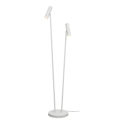 Lampadaire 2 bras en fer blanc 162cm Havana - It's about Romi