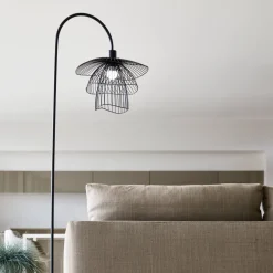 Lampadaire champagne Papillon - Forestier