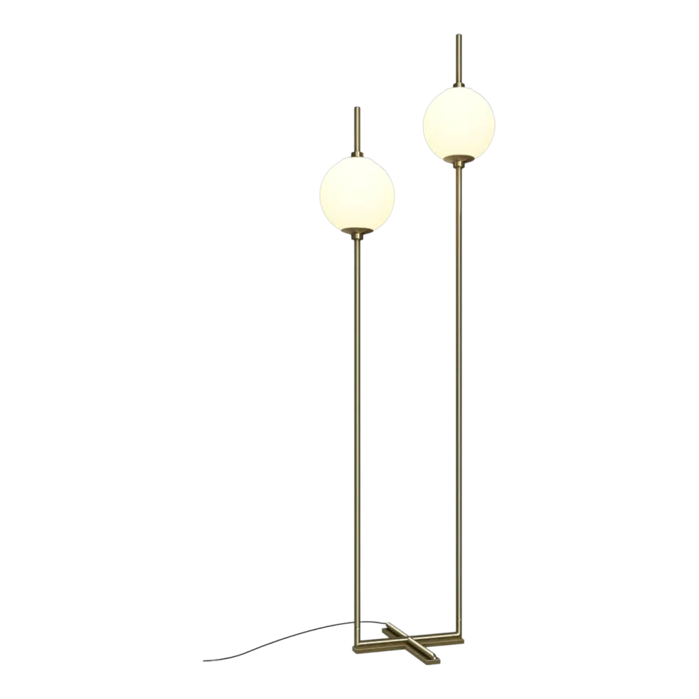 Lampadaire à deux pieds en métal laiton 150cm The Sixth Sense - Maytoni