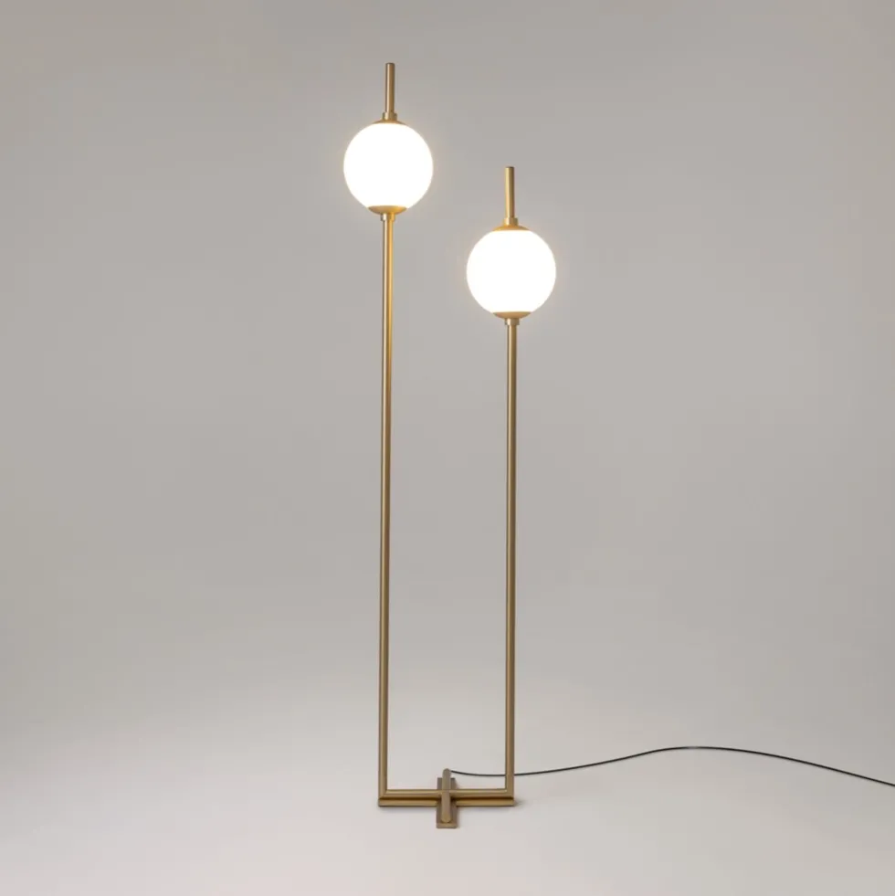 Lampadaire à deux pieds en métal laiton 150cm The Sixth Sense - Maytoni
