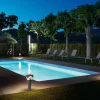 Lampadaire d'extérieur dimmable en polyuréthane gris pierre 77cm Cornet - Bover