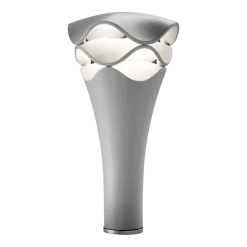 Lampadaire d'extérieur dimmable en polyuréthane gris pierre 52cm Cornet - Bover