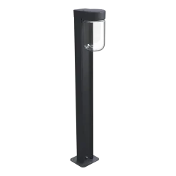 Lampadaire d'extérieur en métal noir 94,7cm Bollard Moon - Belid