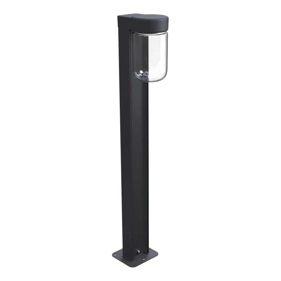 Lampadaire d'extérieur en métal noir 94,7cm Bollard Moon - Belid