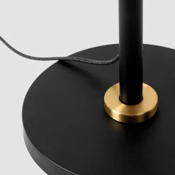 Lampadaire dimmable en acier noir et laiton 170 cm Poise - Tala