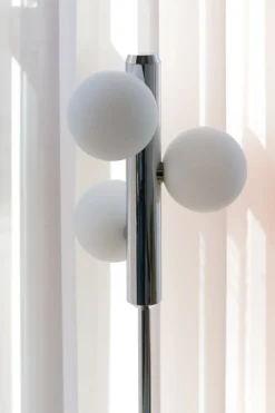 Lampadaire en acier chromé 137cm Kaktee - Fest Amsterdam