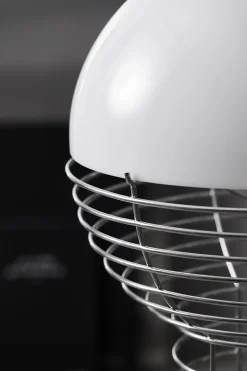 Lampadaire en acier chromé et plastique blanc Wire - Verpan