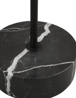 Lampadaire en acier et base en marbre noir 127 cm Grasil - AYTM