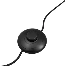 Lampadaire en acier et base en marbre noir 127 cm Grasil - AYTM