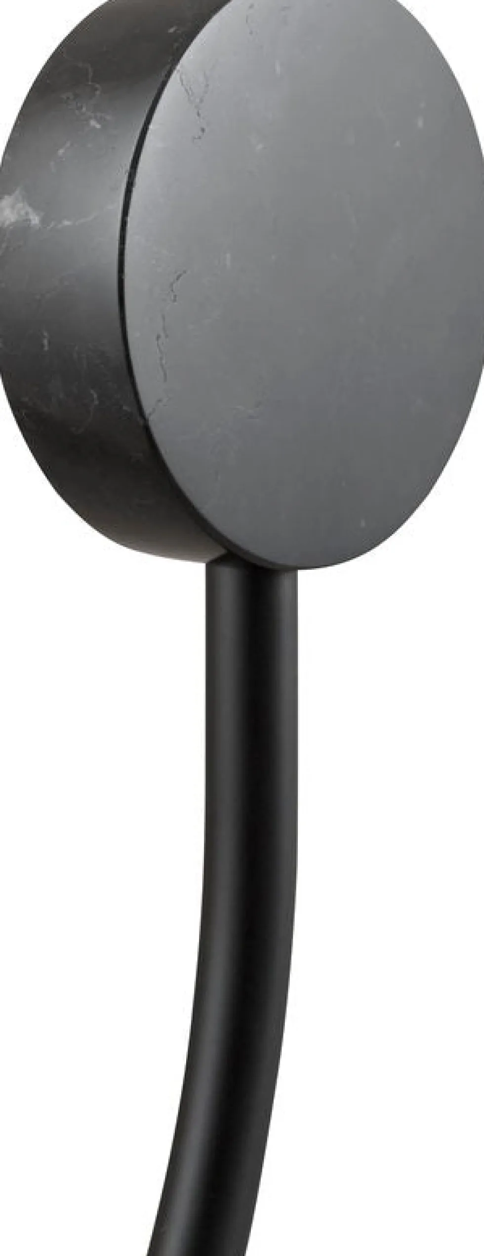 Lampadaire en acier et base en marbre noir 127 cm Grasil - AYTM