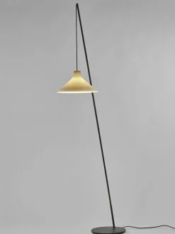 Lampadaire en acier et porcelaine blanc 196 cm Seam - Serax