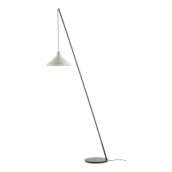 Lampadaire en acier et porcelaine blanc 196 cm Seam - Serax
