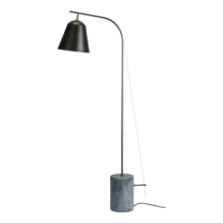 Lampadaire en aluminium et marbre noir Line One - NORR11