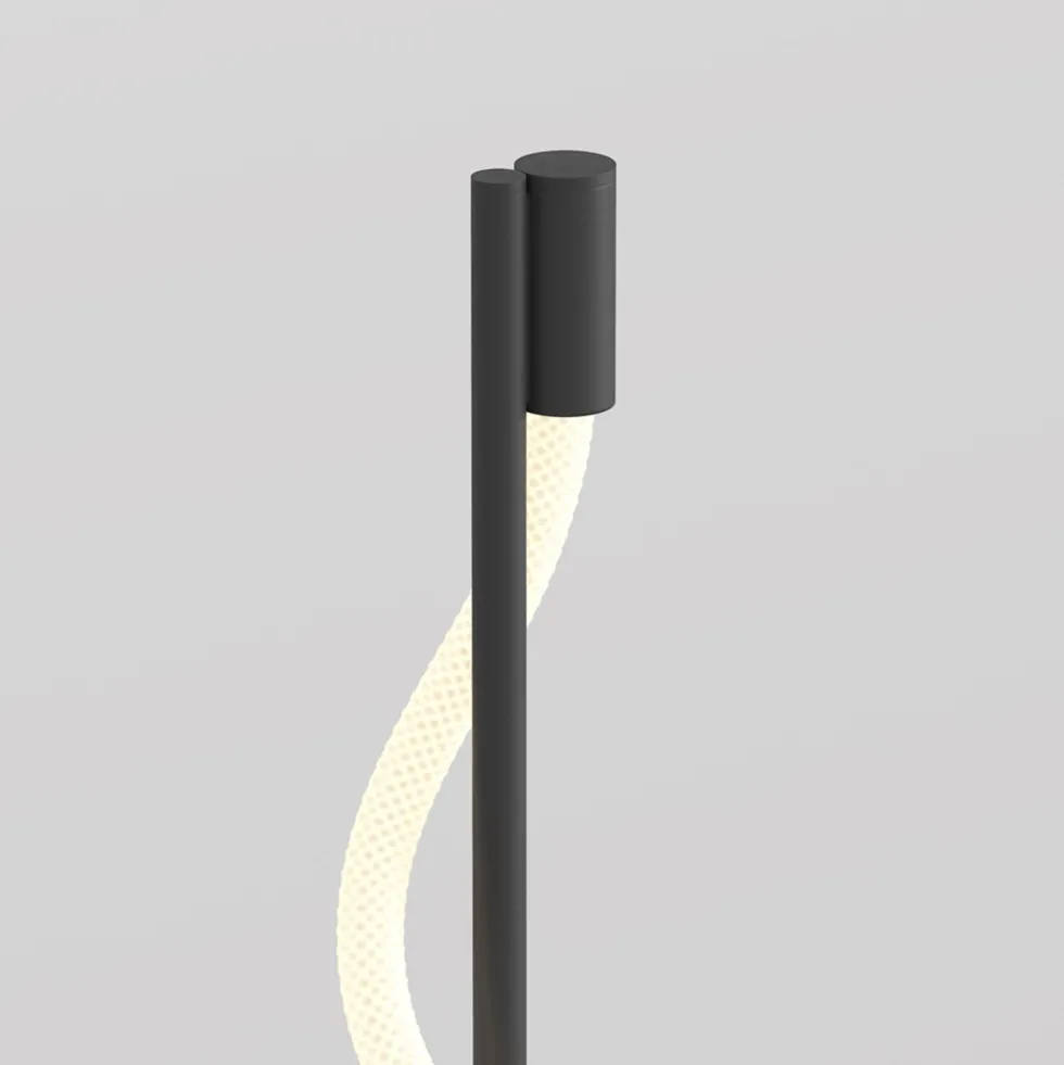 Lampadaire en aluminium noir 150cm Tau - Maytoni