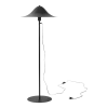 Lampadaire en aluminium noir Hans - Pholc