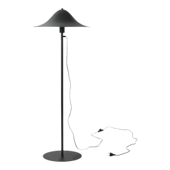 Lampadaire en aluminium noir Hans - Pholc