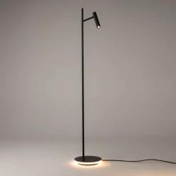 Lampadaire en aluminium noir 138x24cm Estudo - Maytoni