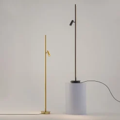 Lampadaire en aluminium noir 155x20cm Thin - Maytoni