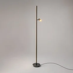 Lampadaire en aluminium noir 155x20cm Thin - Maytoni