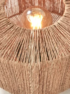 Lampadaire en bambou naturel avec abat-jour en bois naturel 125x30 cm Iguazu - Good & Mojo