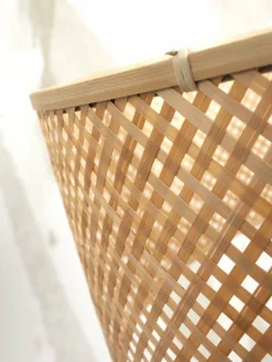 Lampadaire en bambou naturel avec abat-jour en bois naturel 150x32 cm Java - Good & Mojo