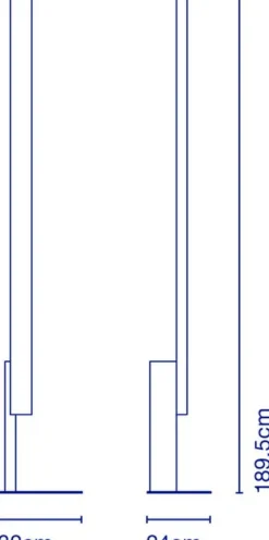 Lampadaire en bois blanc High Line - Marset