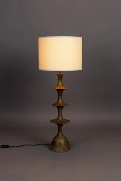 Lampadaire en bois de manguier finition noyer Cath - Dutchbone