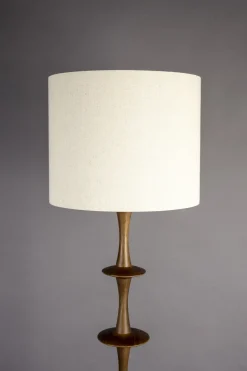Lampadaire en bois de manguier finition noyer 45x179cm Cath - Dutchbone