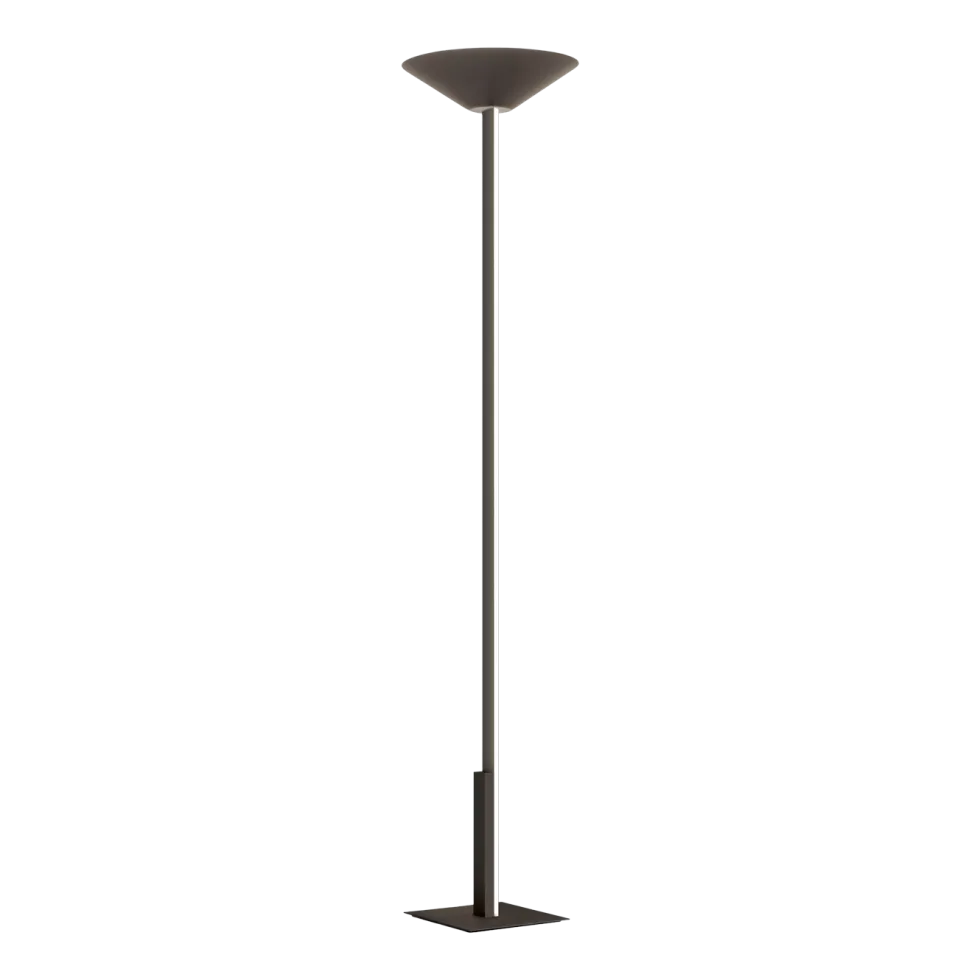 Lampadaire en bronze nickel satiné 31 x 190 cm Fly - Contardi