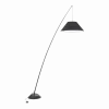 Lampadaire en béton acier textile noir Campanula - Maytoni