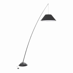 Lampadaire en béton acier textile noir Campanula - Maytoni
