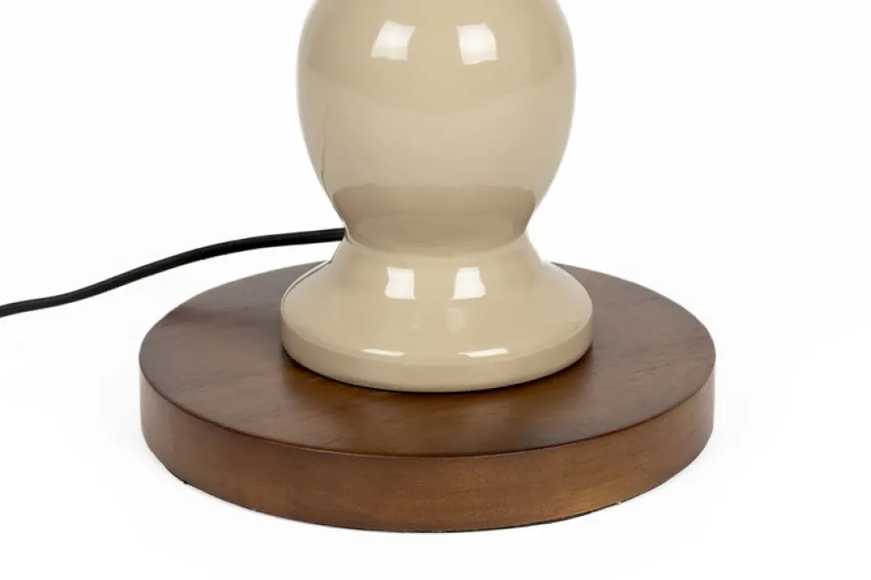Lampadaire en céramique beige et tissu Brew - Zuiver