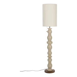 Lampadaire en céramique beige et tissu Brew - Zuiver