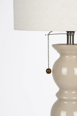 Lampadaire en céramique beige et tissu Brew - Zuiver