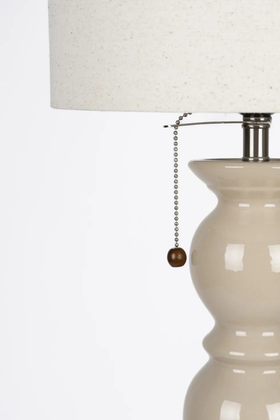 Lampadaire en céramique beige et tissu Brew - Zuiver